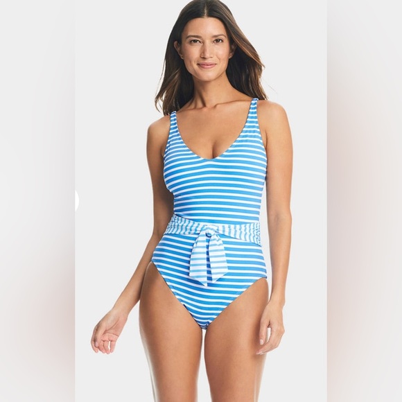 NWT Bleu Rod Beattie
Women's Belted One-Piece Swimsuit size 14 - Picture 1 of 3